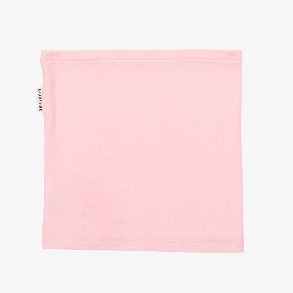 Roarsome-Pink Bamboo Jersey Snood | Childrensalon