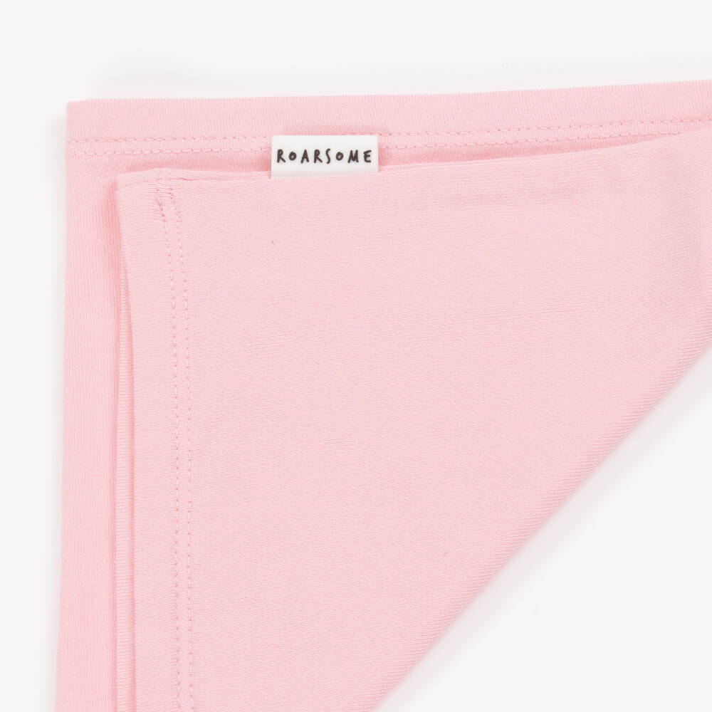 Roarsome-Pink Bamboo Jersey Snood | Childrensalon