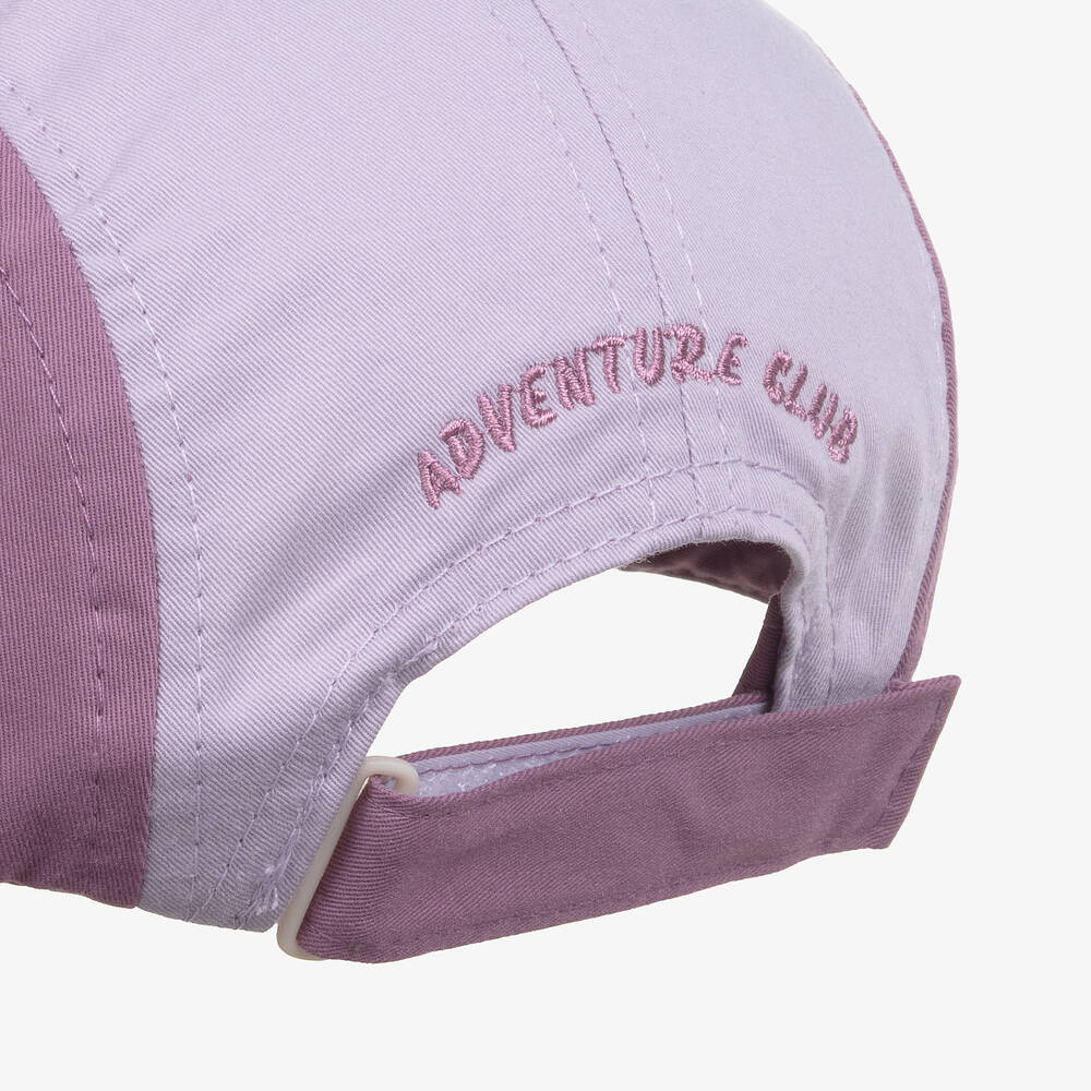 Roarsome-Purple Cotton Cap | Childrensalon
