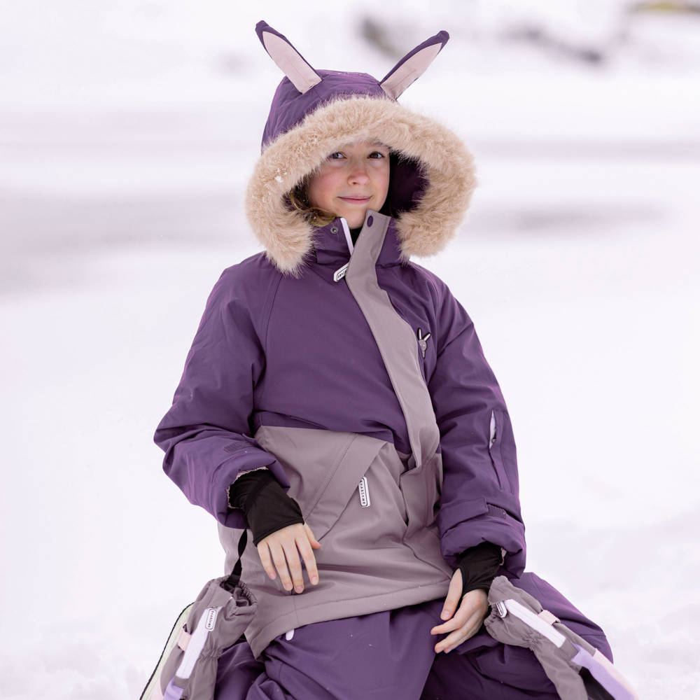 Roarsome-Purple Hop The Bunny Ski Jacket | Childrensalon