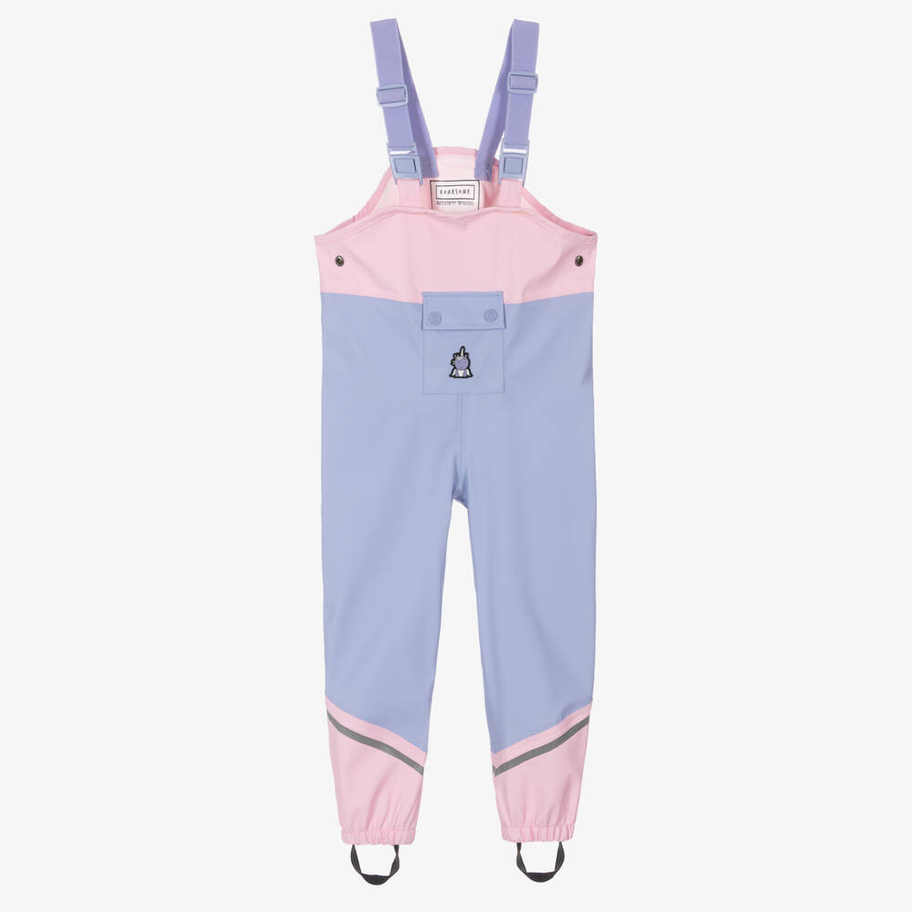 Roarsome-Purple Sparkle The Unicorn Rain Trousers | Childrensalon