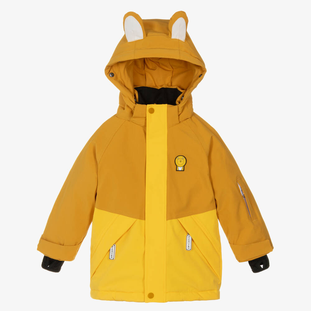 Roarsome-Лыжная куртка желтая в виде львёнка | Childrensalon