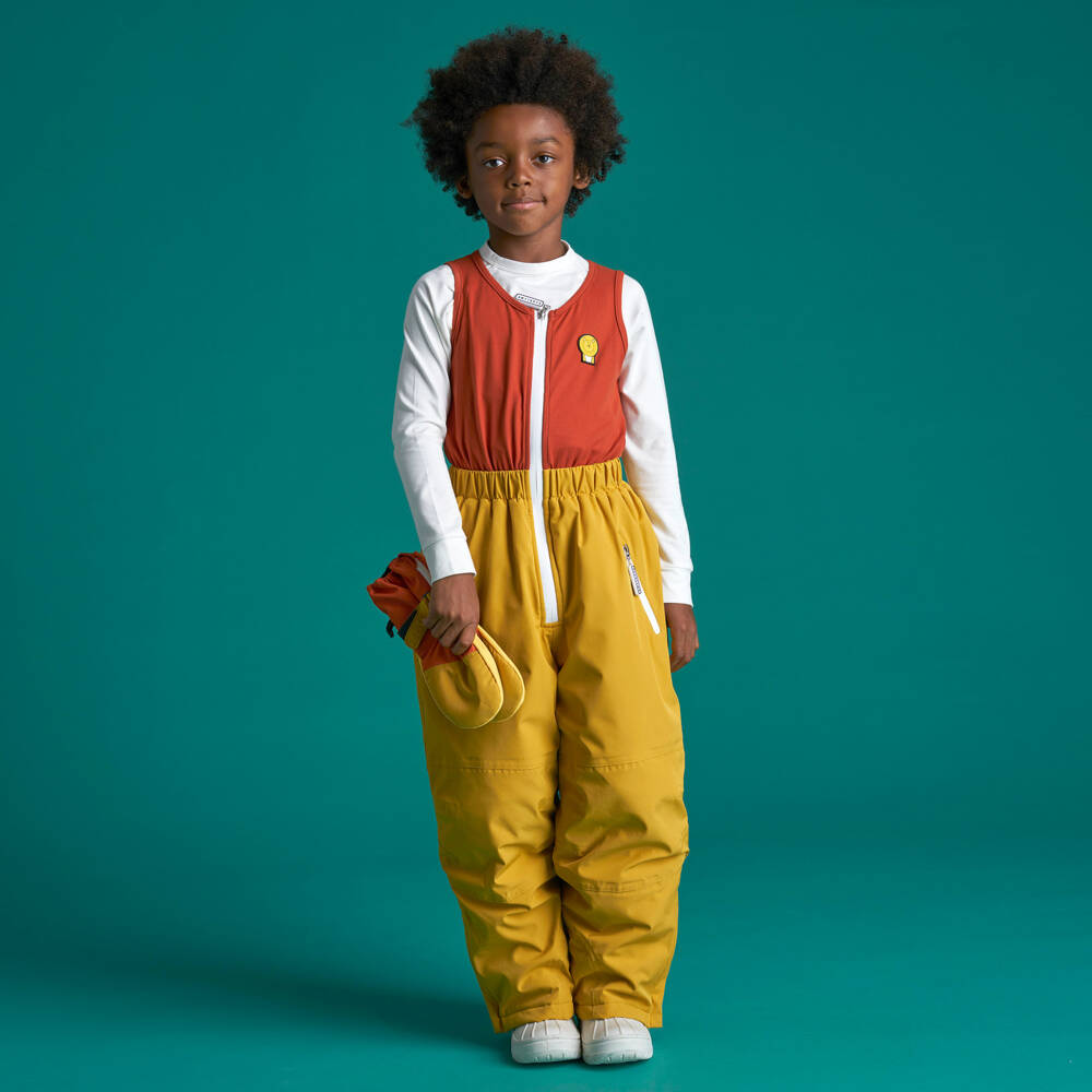 Roarsome-Лыжные брюки жёлтые Львенок | Childrensalon