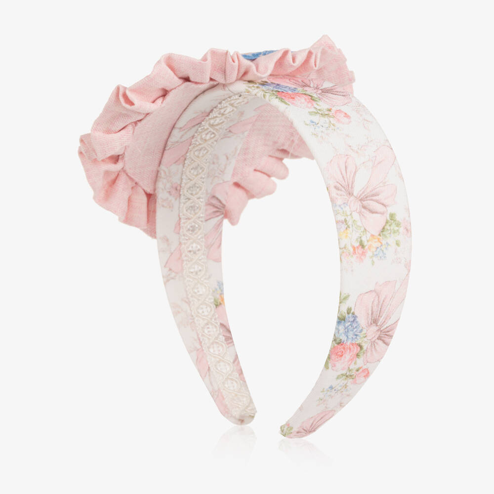 Rochy-Girls Pink Rosette Hairband | Childrensalon