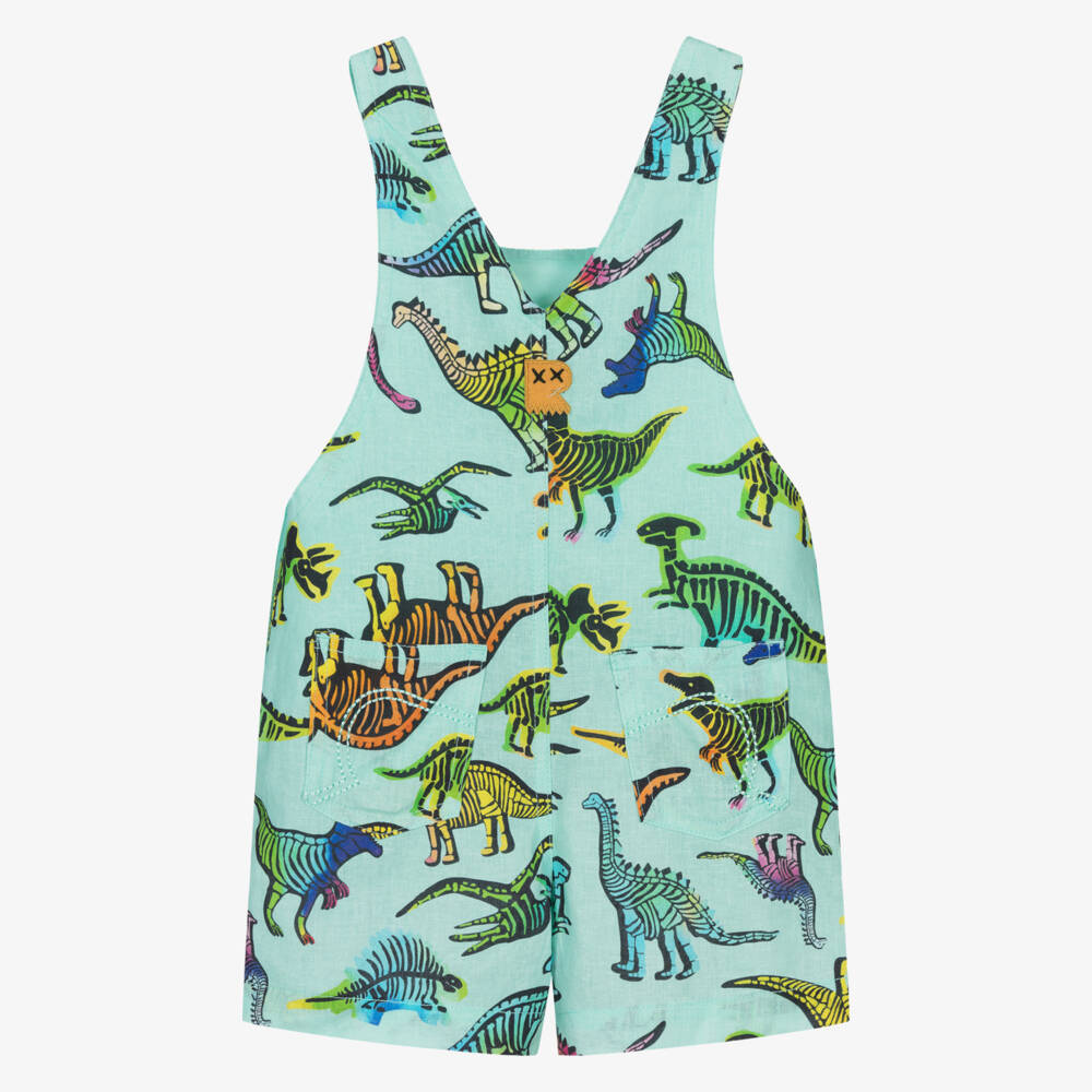 Rock Your Baby-Полукомбинезон аква-зеленого цвета с динозаврами для малышей | Childrensalon