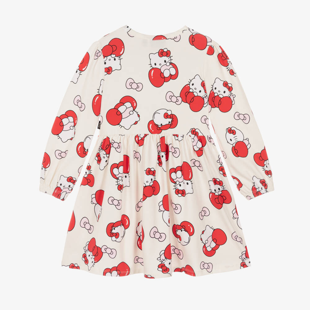 Rock Your Baby-Girls Ivory Jersey Dress with Hello Kitty Print | Childrensalon