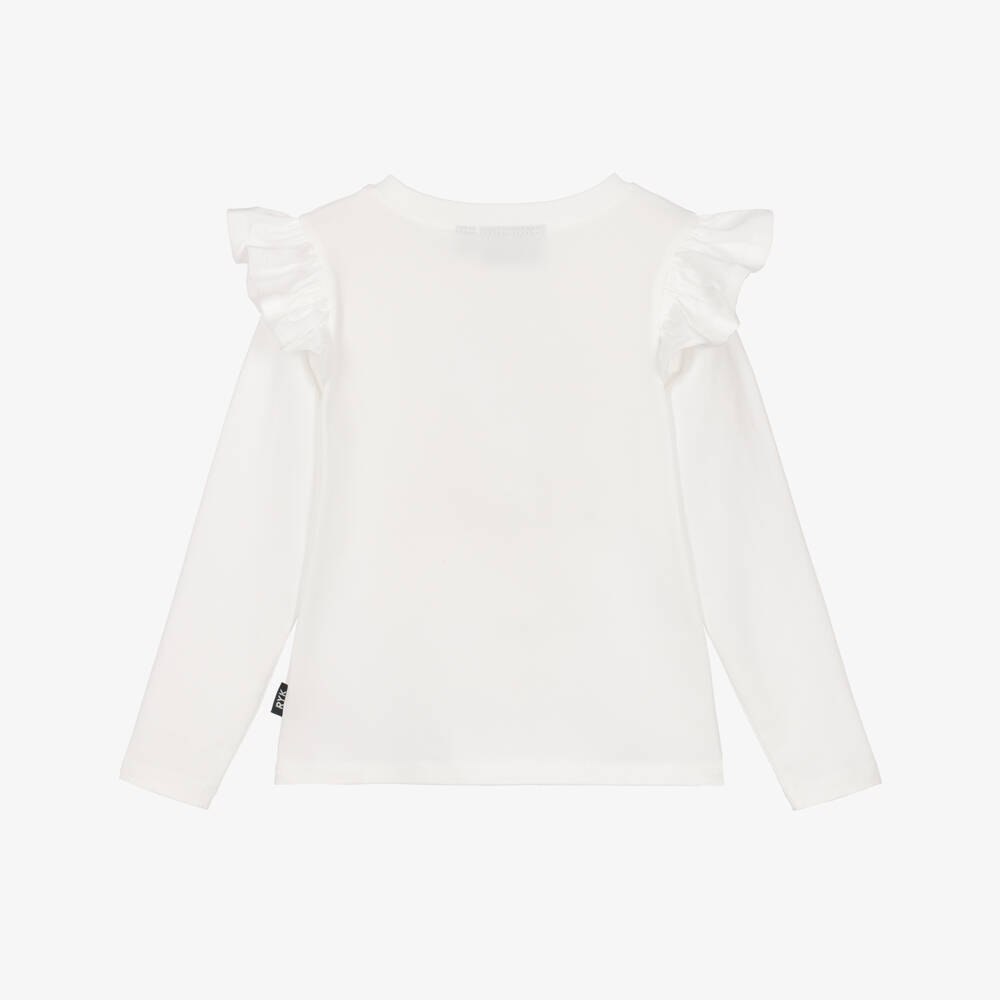 Rock Your Baby-Girls Ivory Long-Sleeved Top with My Little Pony Print | Childrensalon