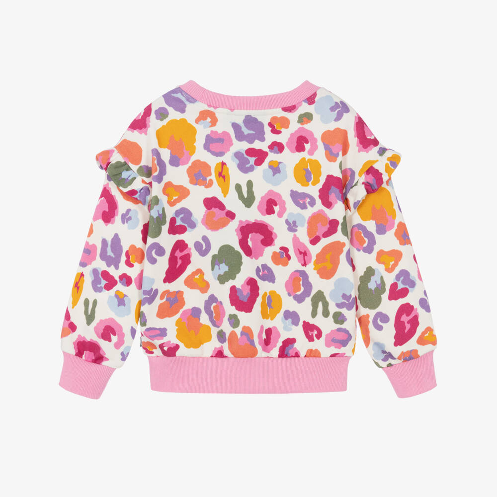Rock Your Baby-Girls Multicolour Leopard Print Cotton Sweatshirt | Childrensalon
