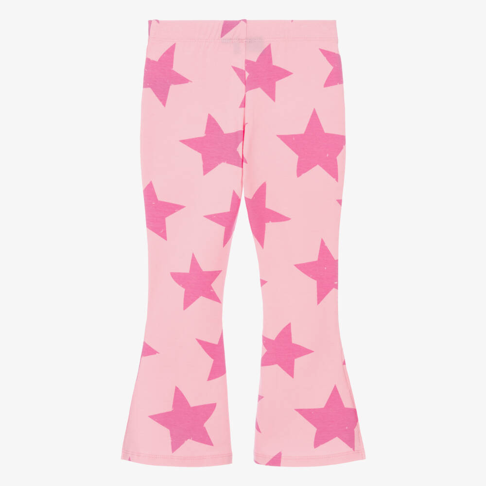 Rock Your Baby-Girls Pink Cotton Star Pattern Leggings | Childrensalon