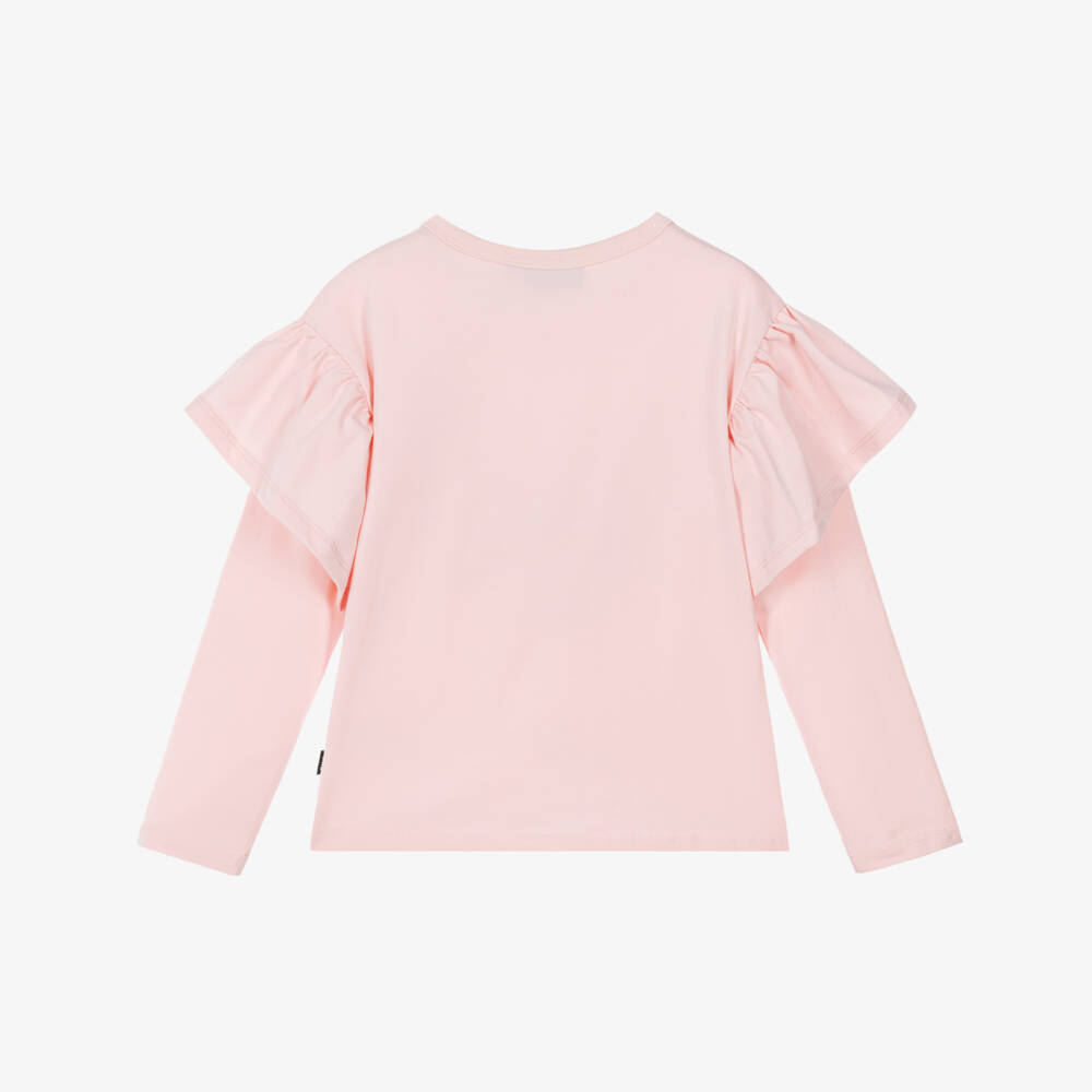 Rock Your Baby-Girls Pink Cotton Top with Heart Motif | Childrensalon