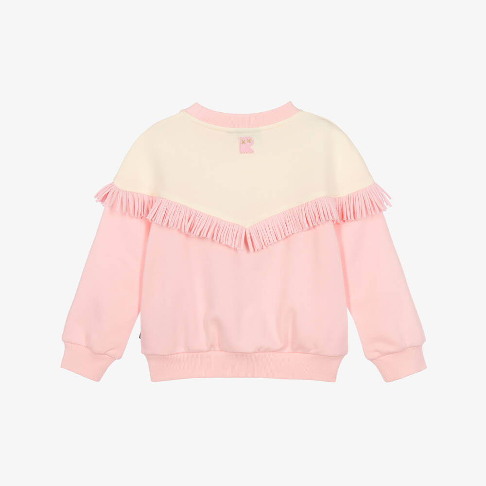 Rock Your Baby-Girls Pink Fringed Sweatshirt with My Little Pony Prints | Childrensalon