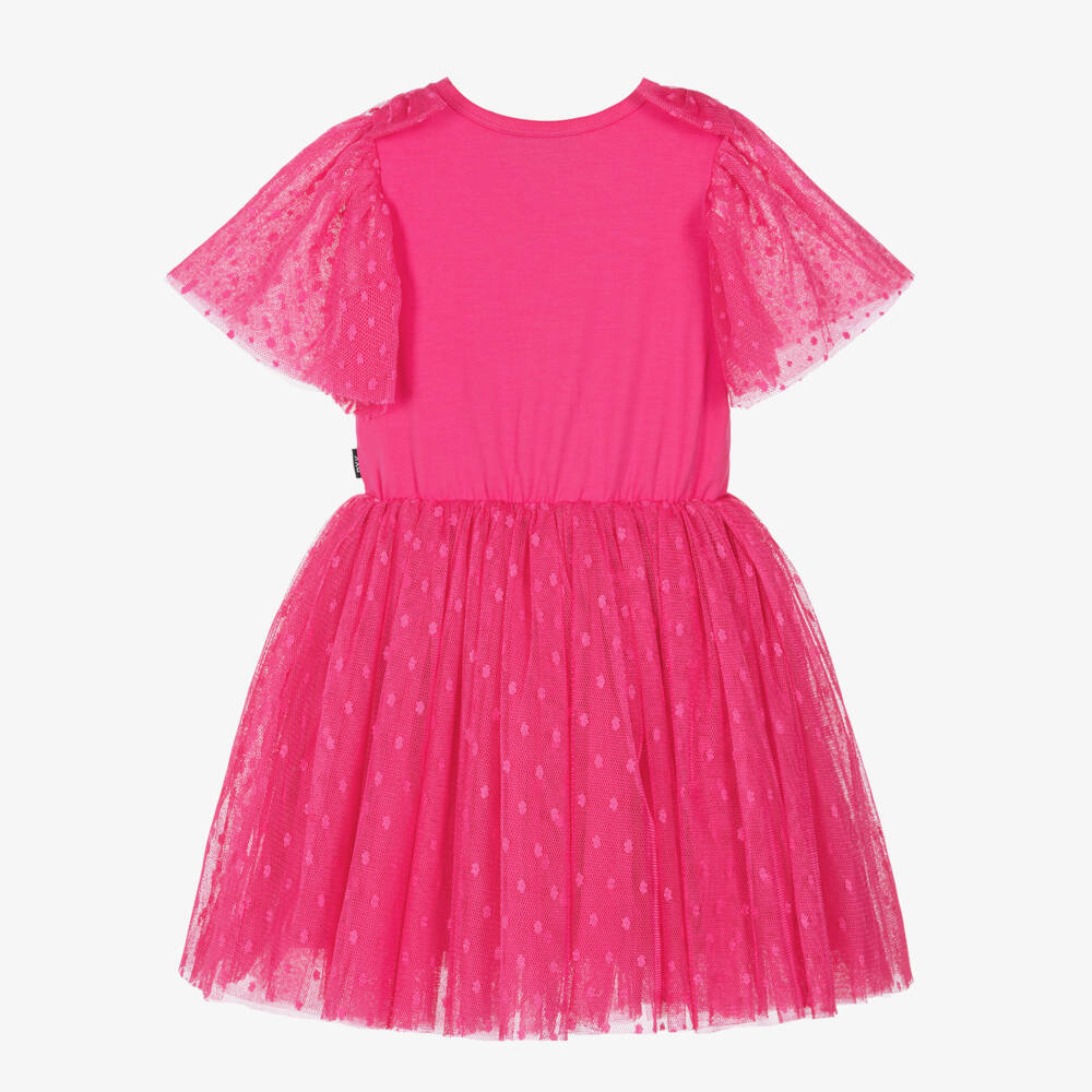 Rock Your Baby-Girls Pink Hello Kitty Dotted Tulle Dress | Childrensalon