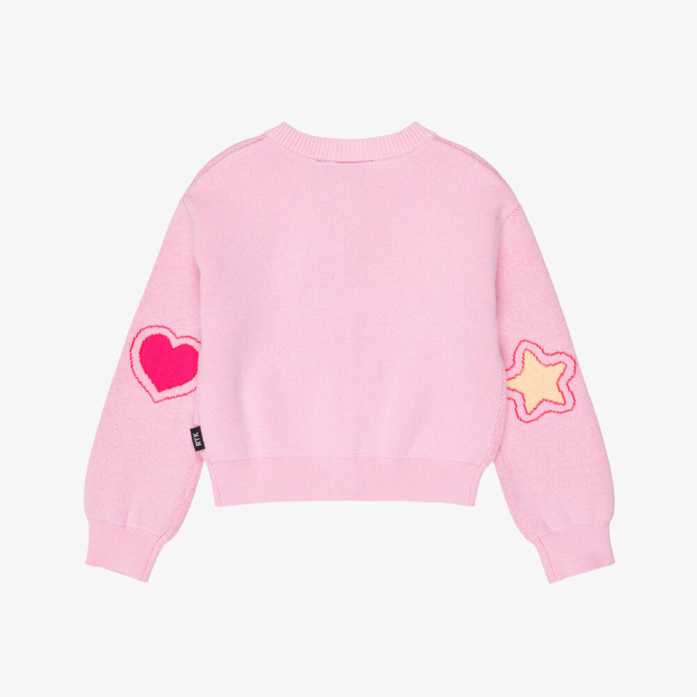 Rock Your Baby-Girls Pink Knitted Hello Kitty Cardigan | Childrensalon