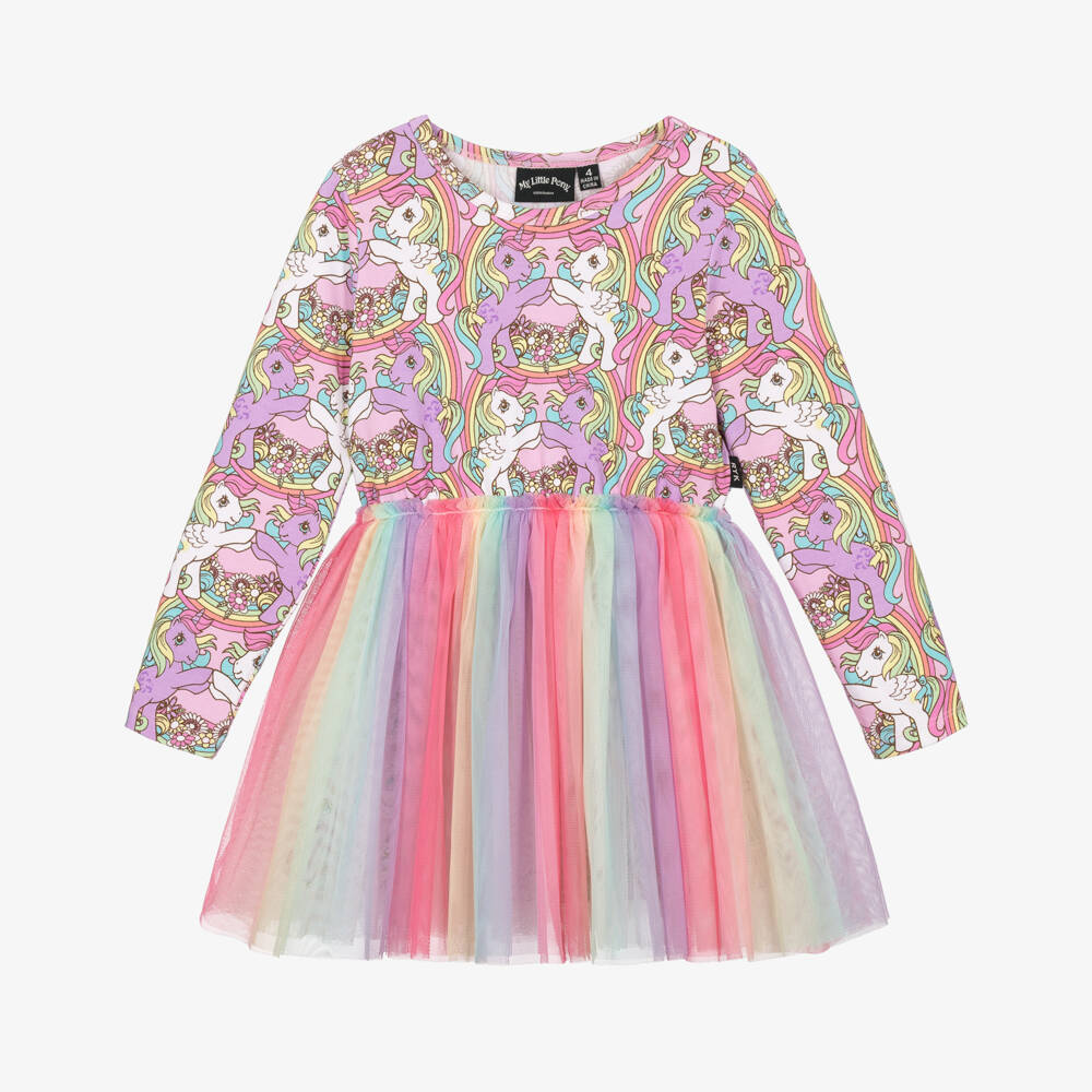 Rock Your Baby-Girls Pink My Little Pony Dress with Tulle Skirt | Childrensalon