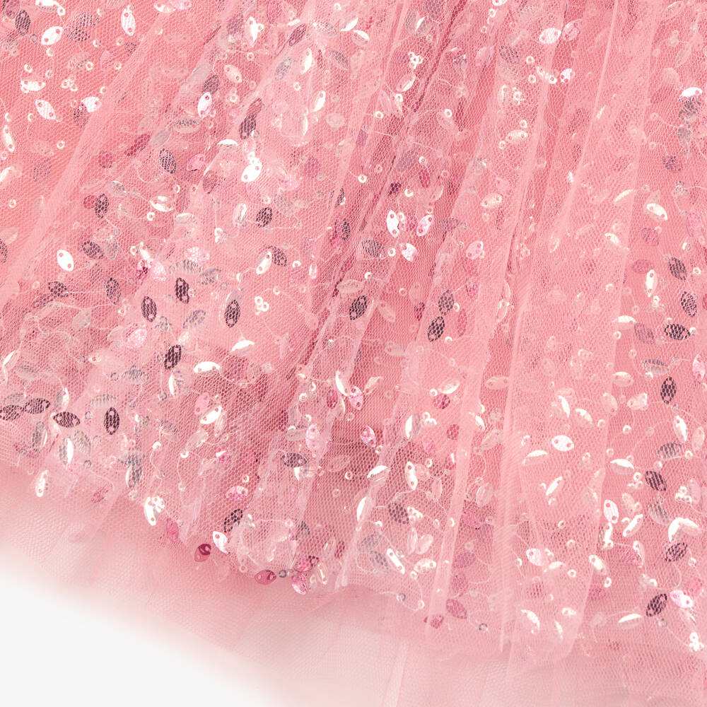 Rock Your Baby-Платье розовое из тюля с пайетками для девочек | Childrensalon