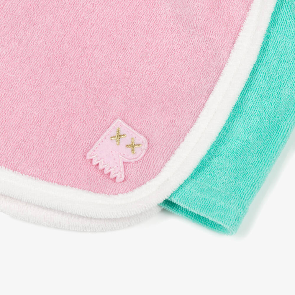 Rock Your Baby-Girls Pink Terry Towelling Shorts with Logo Patch | Childrensalon