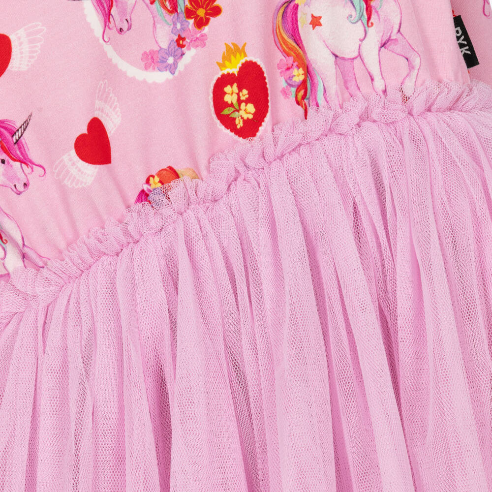 Rock Your Baby-Girls Pink Unicorn Hearts Tutu Dress | Childrensalon