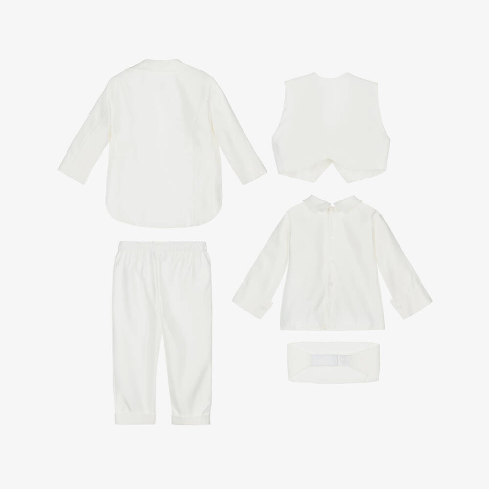 Romano-Baby Boys Ivory Tuxedo Suit | Childrensalon