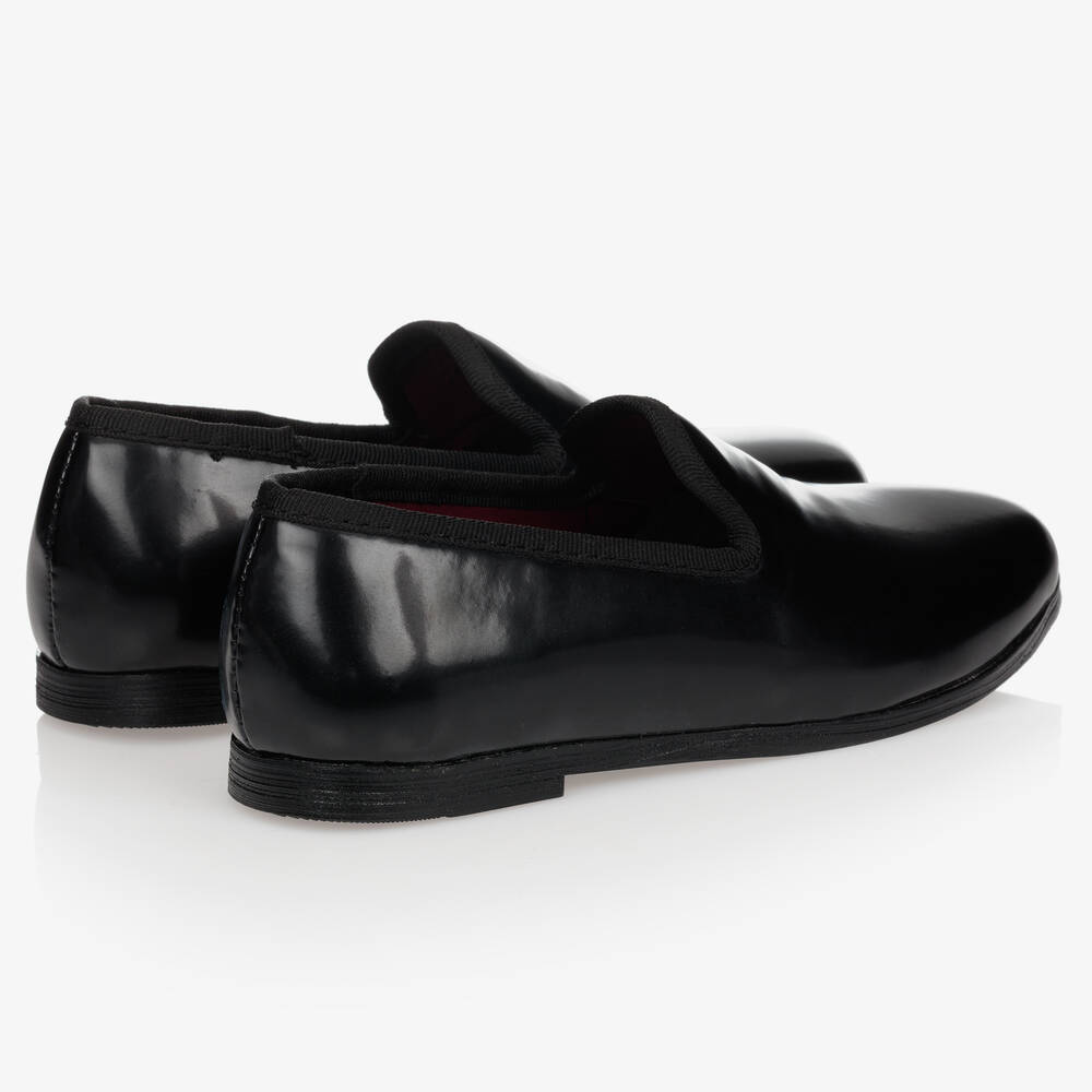 Romano-Boys Black Patent Shoes | Childrensalon