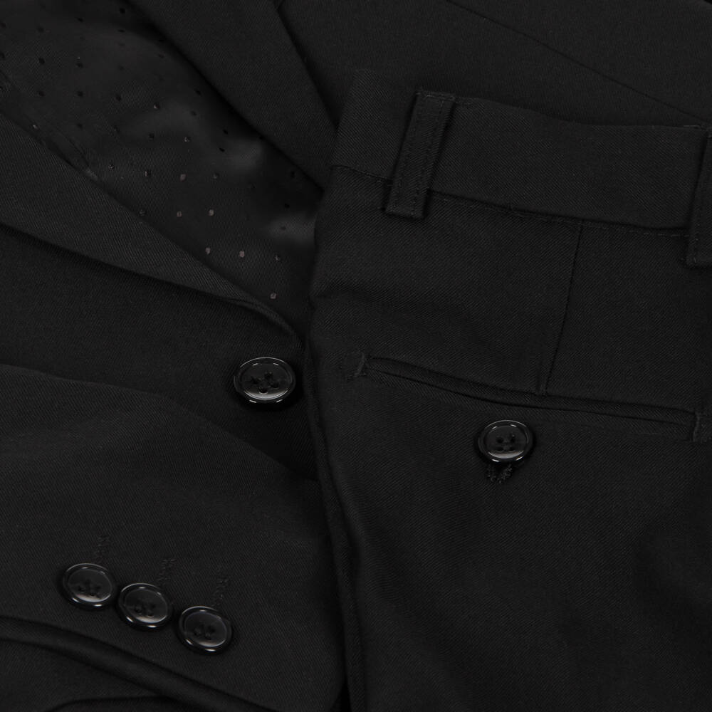 Romano-بدلة مزيج فيسكوز لون أسود للأولاد | Childrensalon