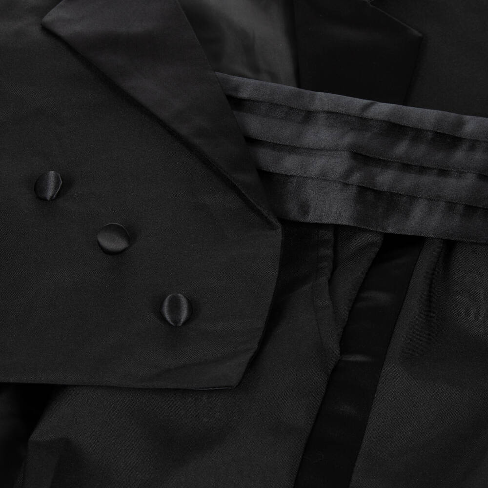 Roma e Toska-Черный костюм-смокинг для мальчиков | Childrensalon