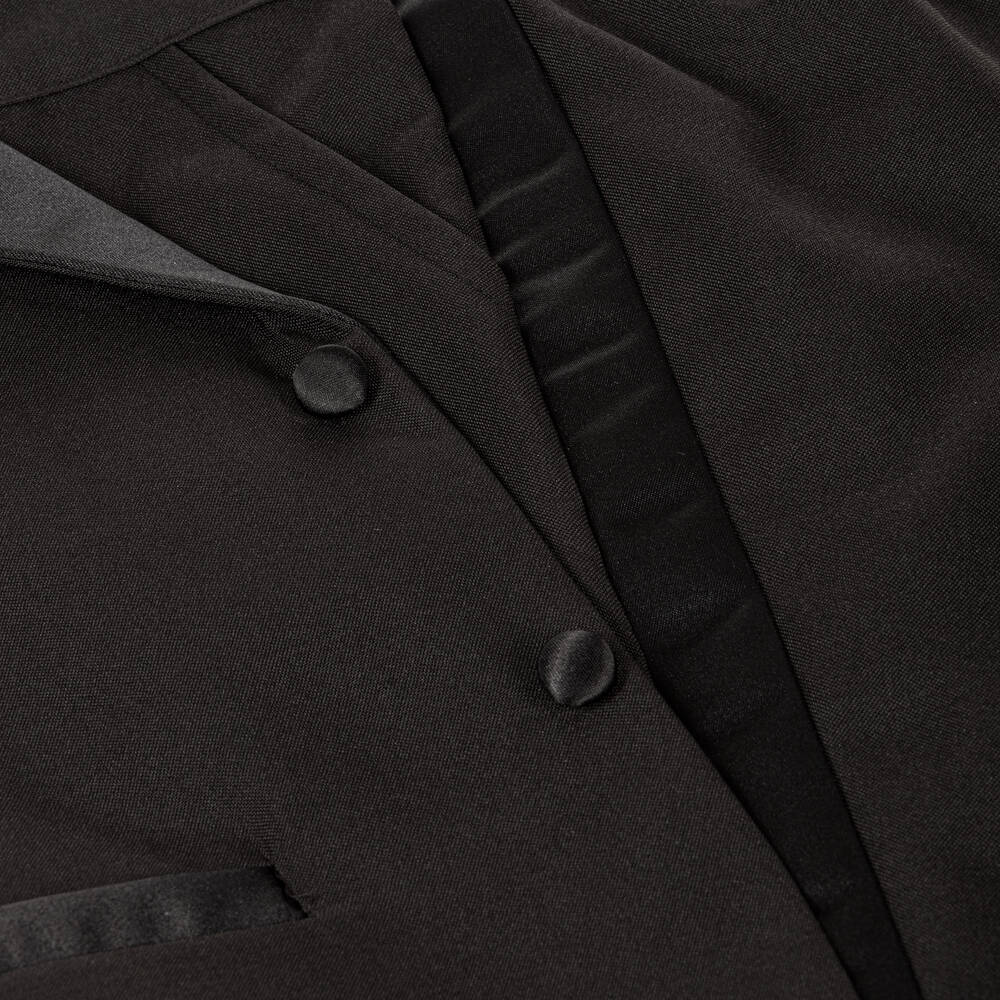 Romano-Boys Black Tuxedo Suit | Childrensalon