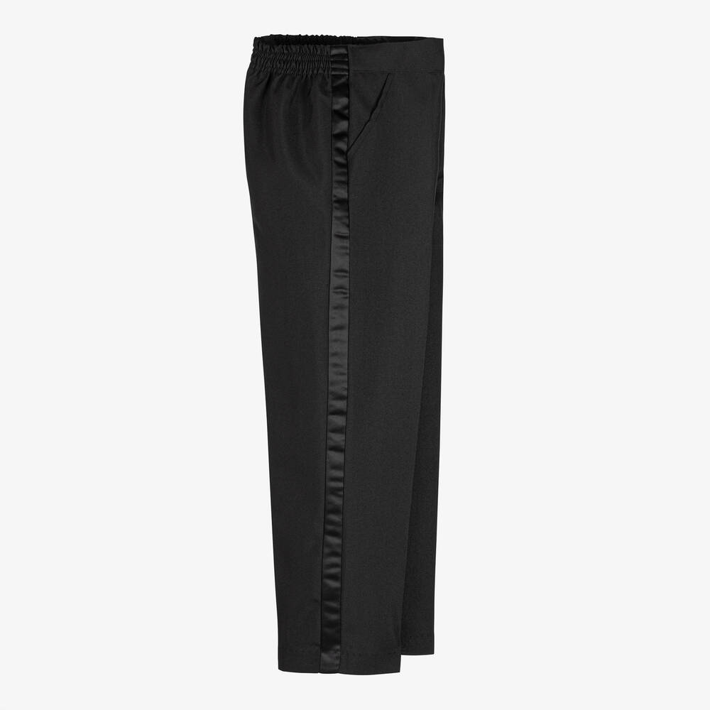 Romano-Boys Black Tuxedo Suit | Childrensalon