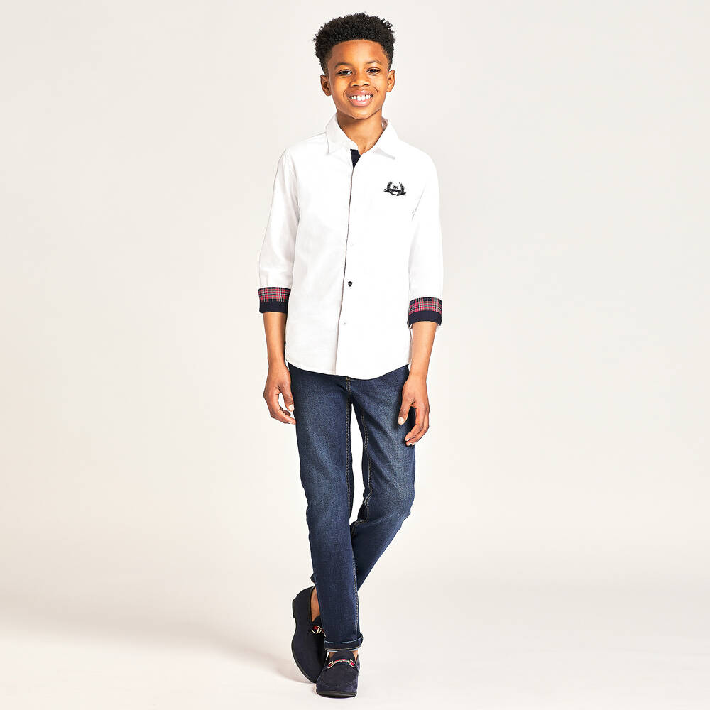 Roma e Toska-Синие лоферы из искусственной замши для мальчиков | Childrensalon