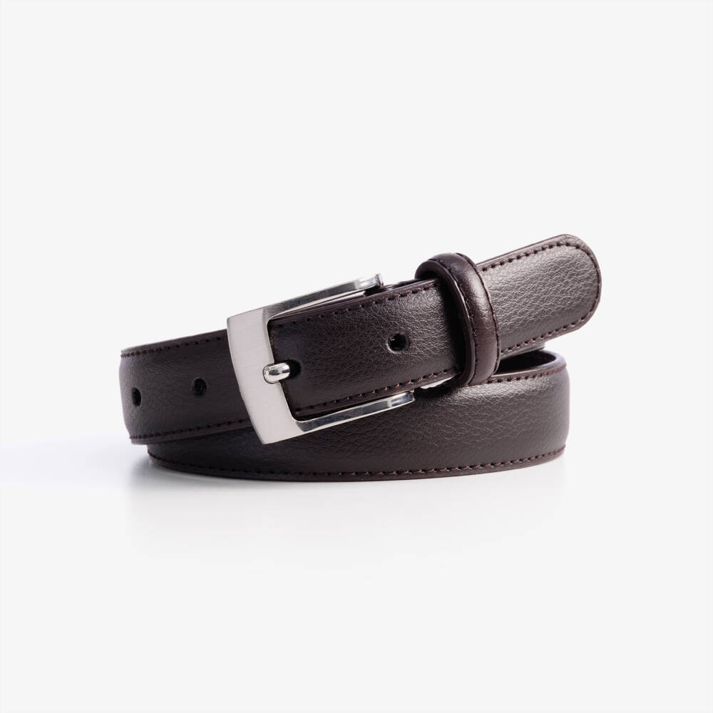 Romano-Boys Brown Leather Belt  | Childrensalon