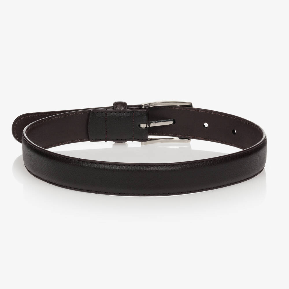 Romano-Boys Brown Leather Belt  | Childrensalon
