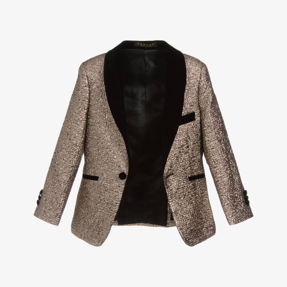 Roma e Toska-Черно-золотистый костюм для мальчиков | Childrensalon