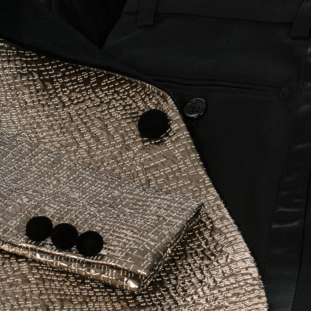 Roma e Toska-Черно-золотистый костюм для мальчиков | Childrensalon