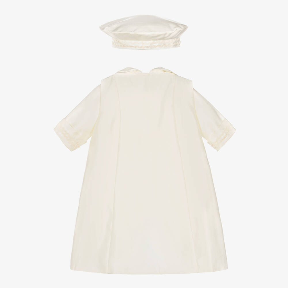 Romano-طقم أفرول أطفال ولادي ساتان لون عاجي | Childrensalon