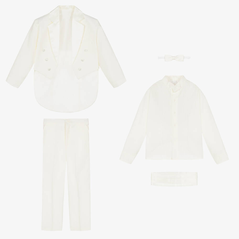 Romano-بدلة توكسيدو لون عاجي للأولاد | Childrensalon