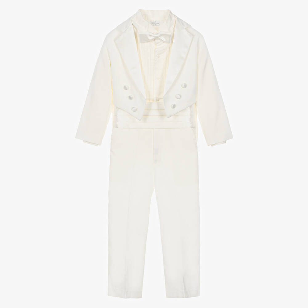 Romano-بدلة توكسيدو لون عاجي للأولاد | Childrensalon