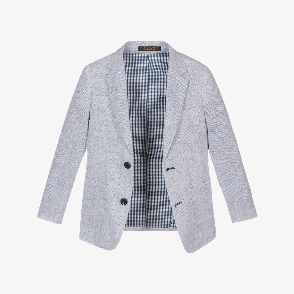 Romano-Boys Light Blue Suit | Childrensalon