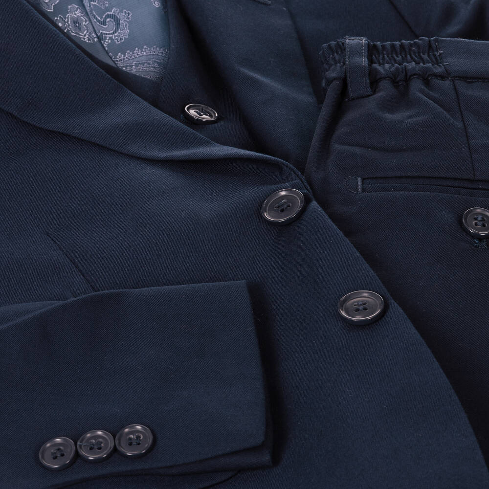 Romano-Boys Navy Blue Suit | Childrensalon