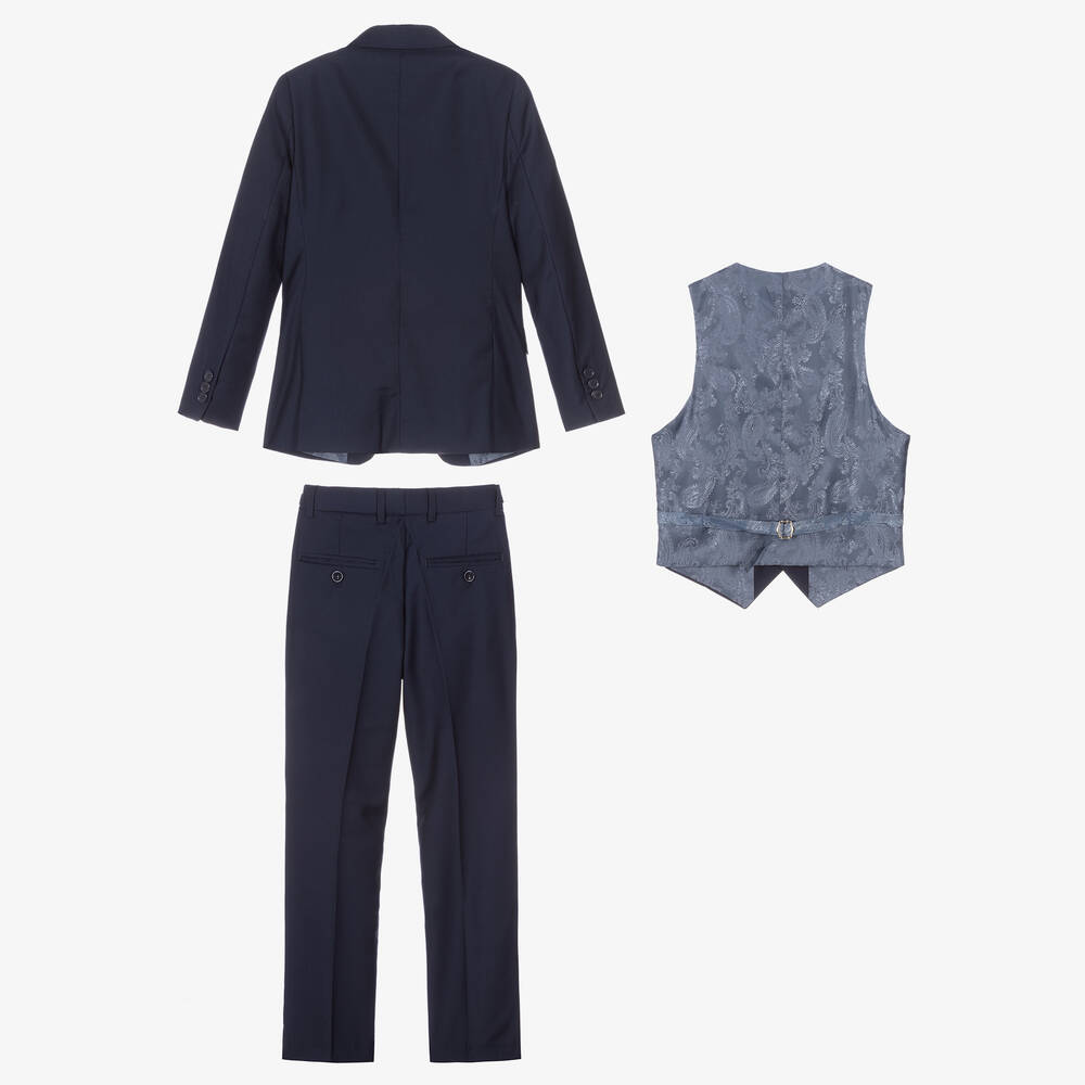 Romano-Boys Navy Blue Suit | Childrensalon