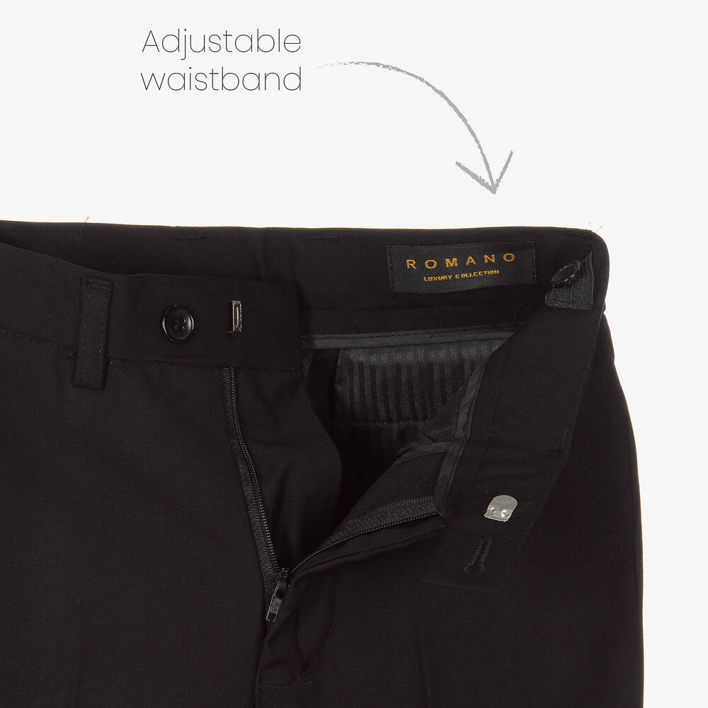 Roma e Toska-Красно-черный жаккардовый костюм для мальчиков | Childrensalon