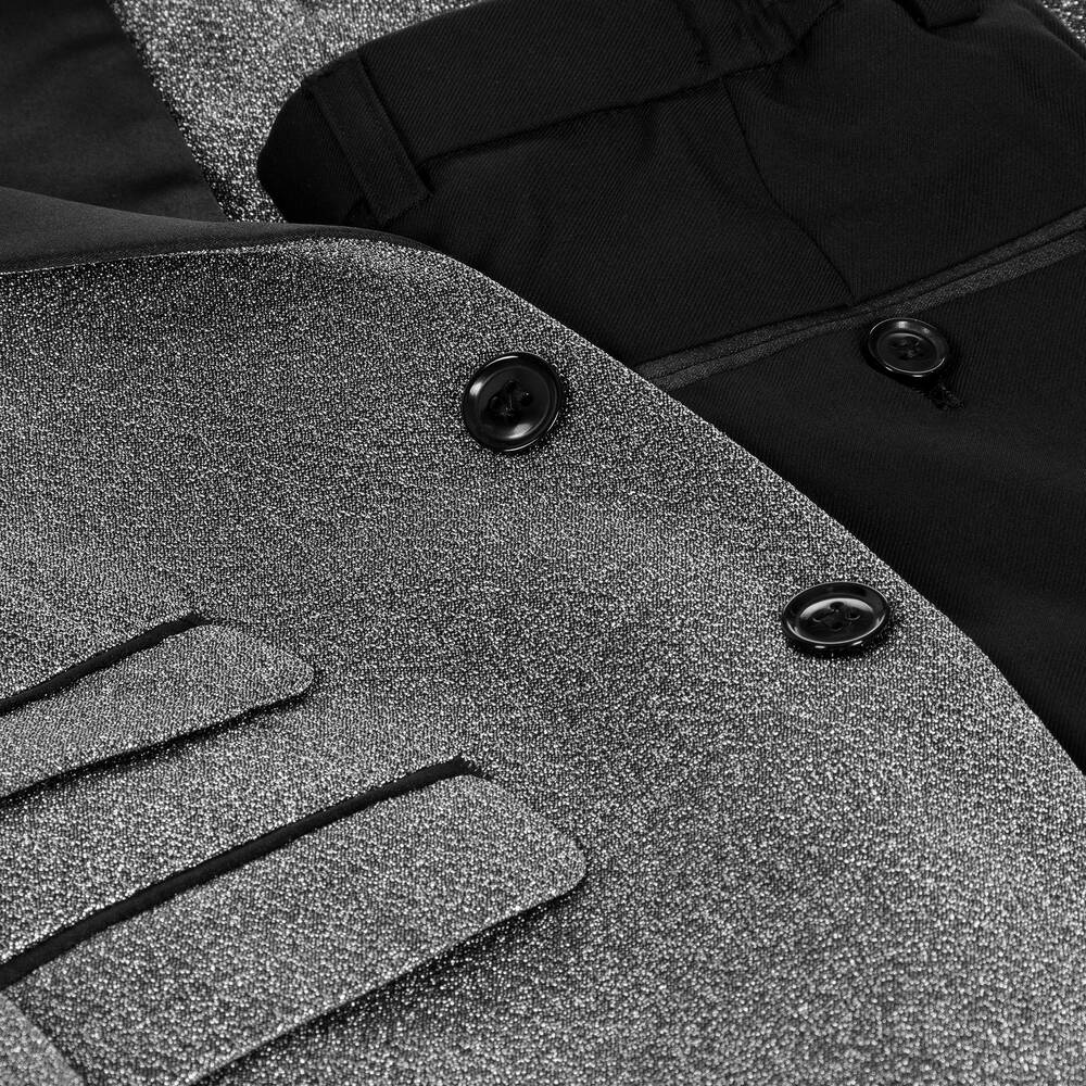 Roma e Toska-Серебристо-черный костюм для мальчиков | Childrensalon