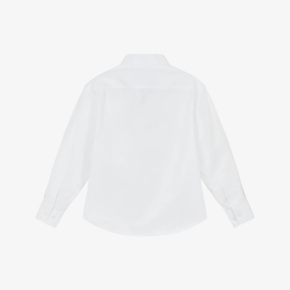 Romano-Boys White Wing Collar Shirt | Childrensalon