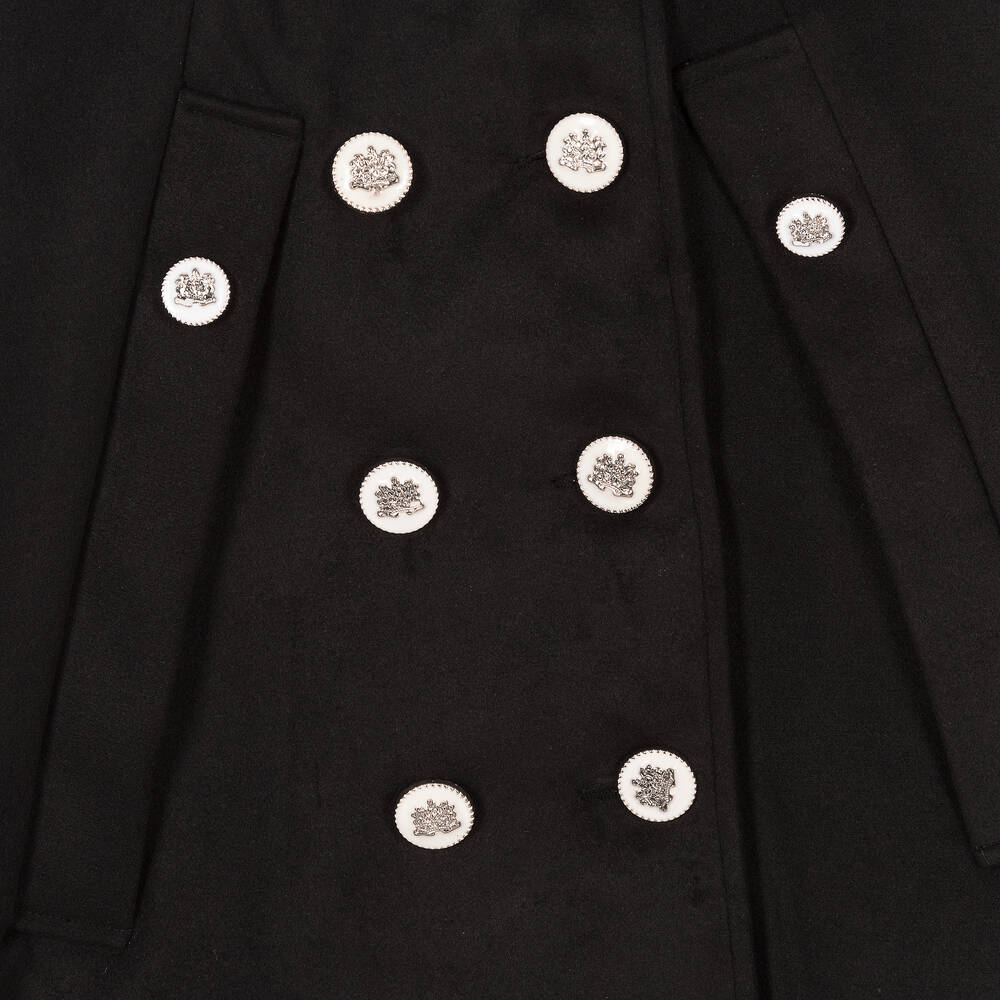 Romano-كيب جوخ لون أسود للبنات | Childrensalon