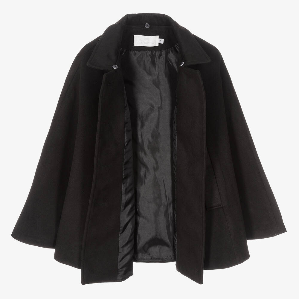 Romano-كيب جوخ لون أسود للبنات | Childrensalon