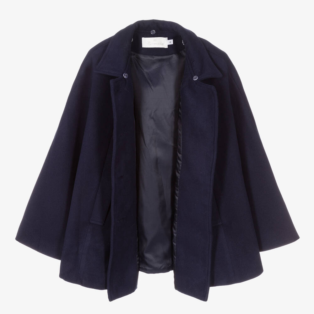 Romano-كيب جوخ لون كحلي للبنات | Childrensalon