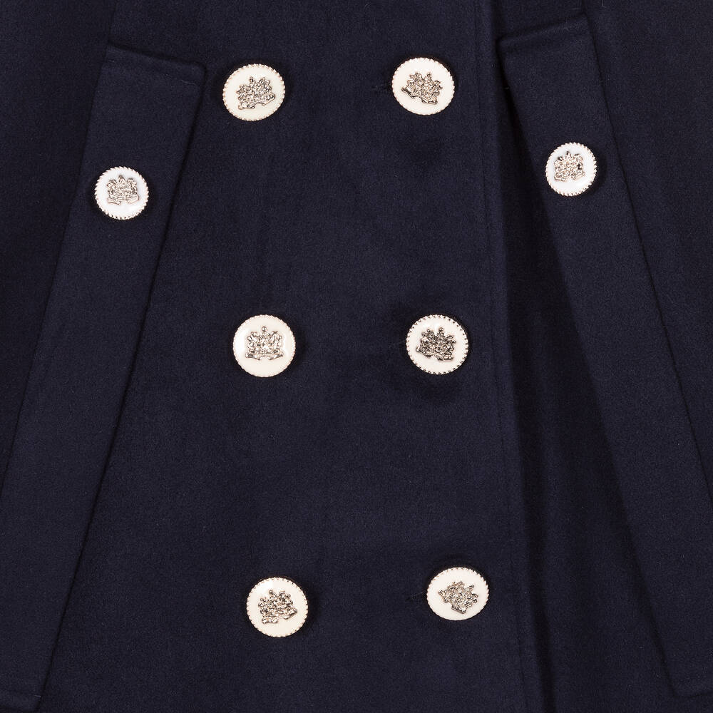 Romano-كيب جوخ لون كحلي للبنات | Childrensalon