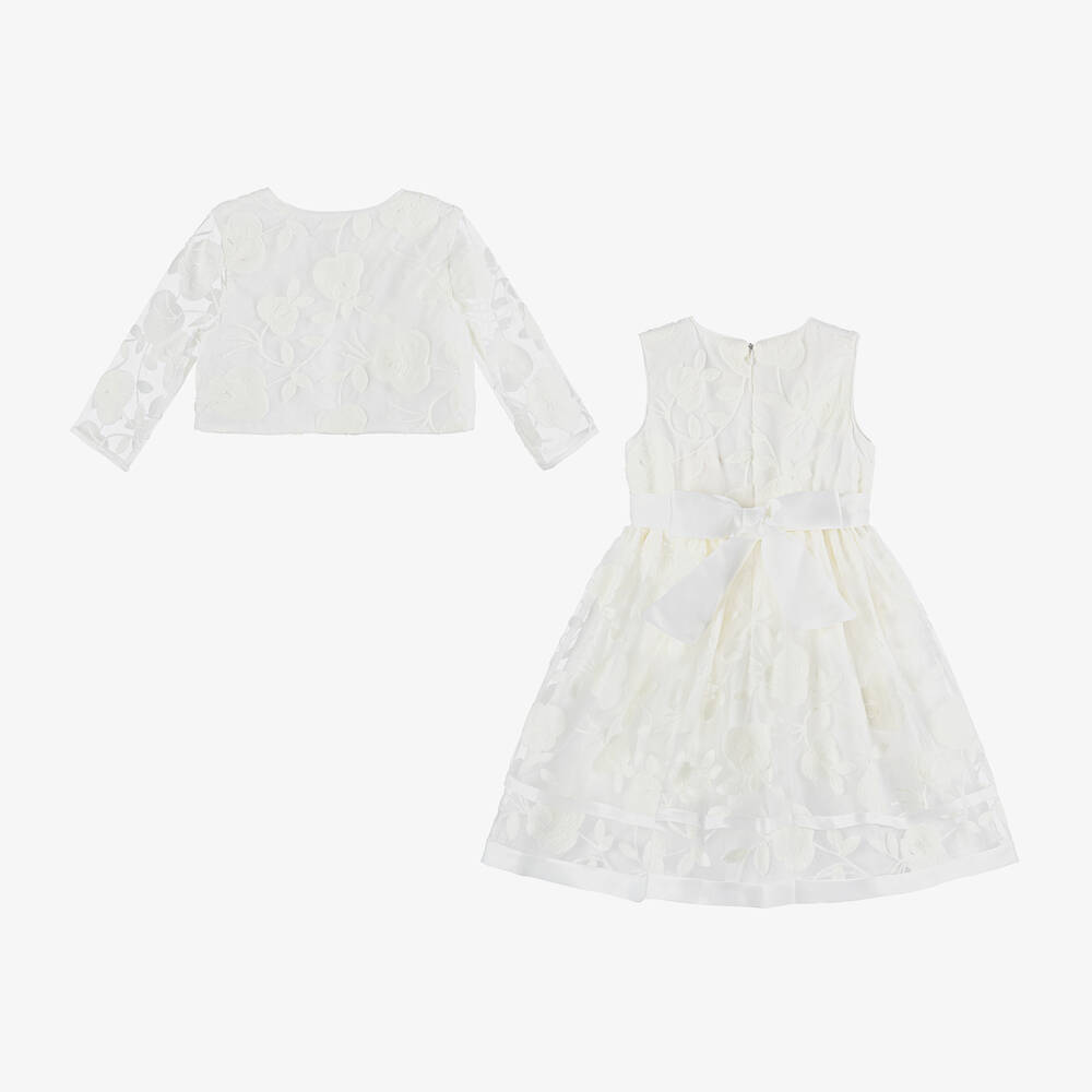 Romano-Girls Organza Embroidered Dress Set | Childrensalon