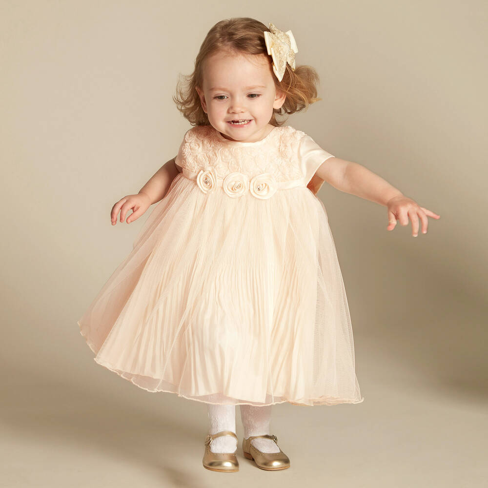 Romano-Girls Pink Tulle Dress Set | Childrensalon