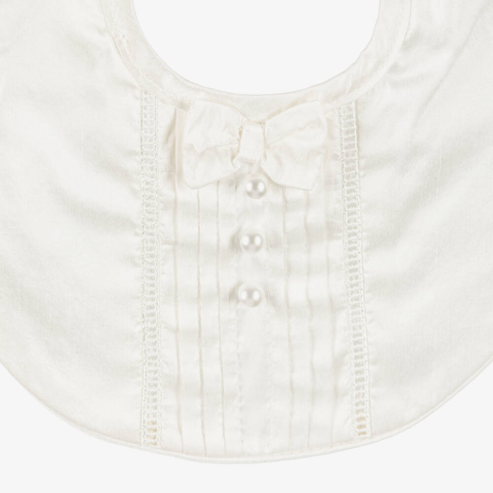 Sarah Louise-مريلة حرير لون عاجي للأولاد | Childrensalon