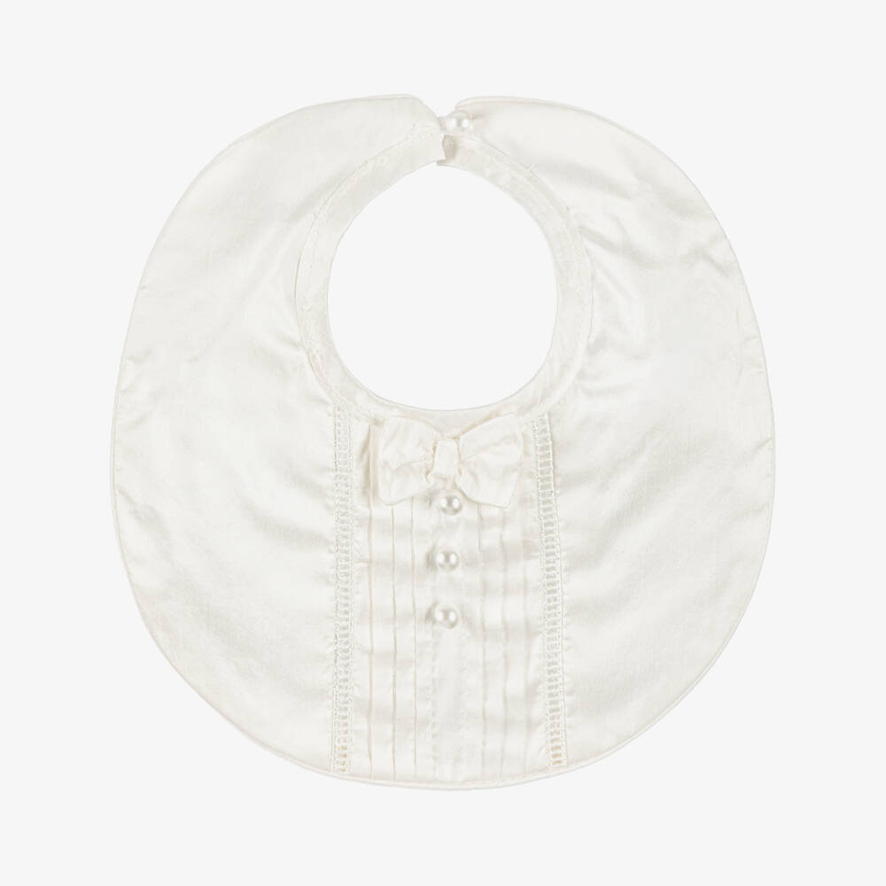 Sarah Louise-مريلة حرير لون عاجي للأولاد | Childrensalon