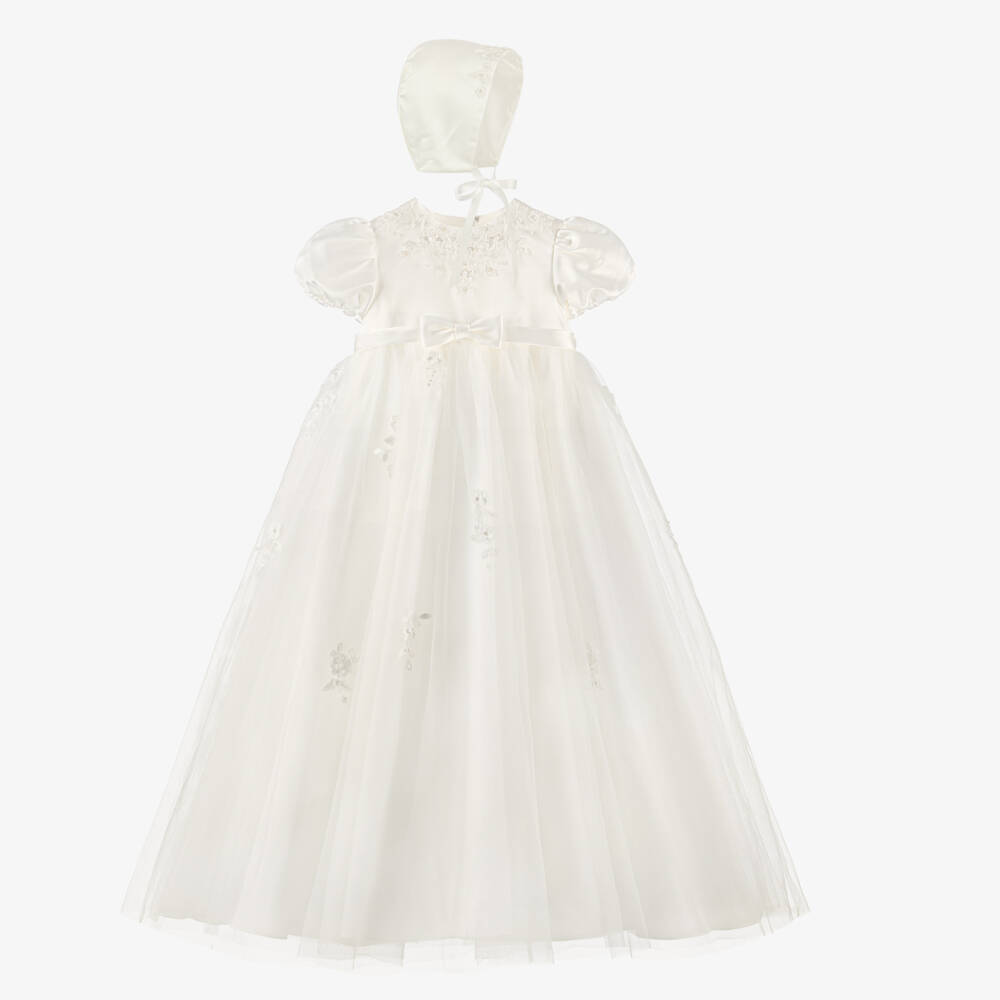 Sarah Louise-Baby Girls Satin Ceremony Gown Set | Childrensalon
